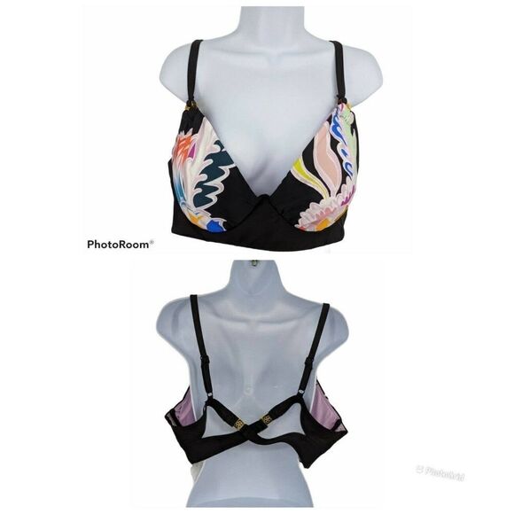 Trina Turk Womens Two Piece Tropical Floral Swimsuit Size 22W NWT - Picture 6 of 12